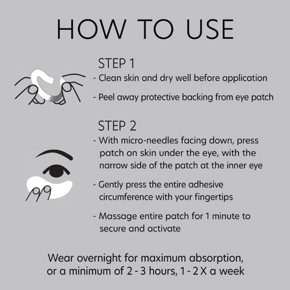 Hyaluronic Acid Microneedle Eye Patches