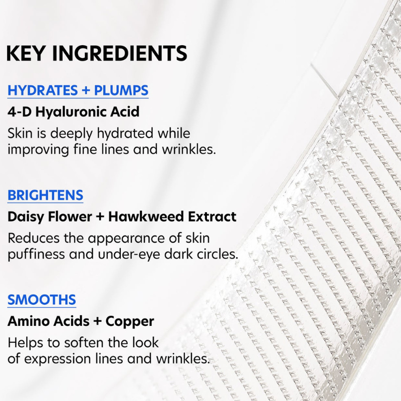 Hyaluronic Acid Microneedle Eye Patches